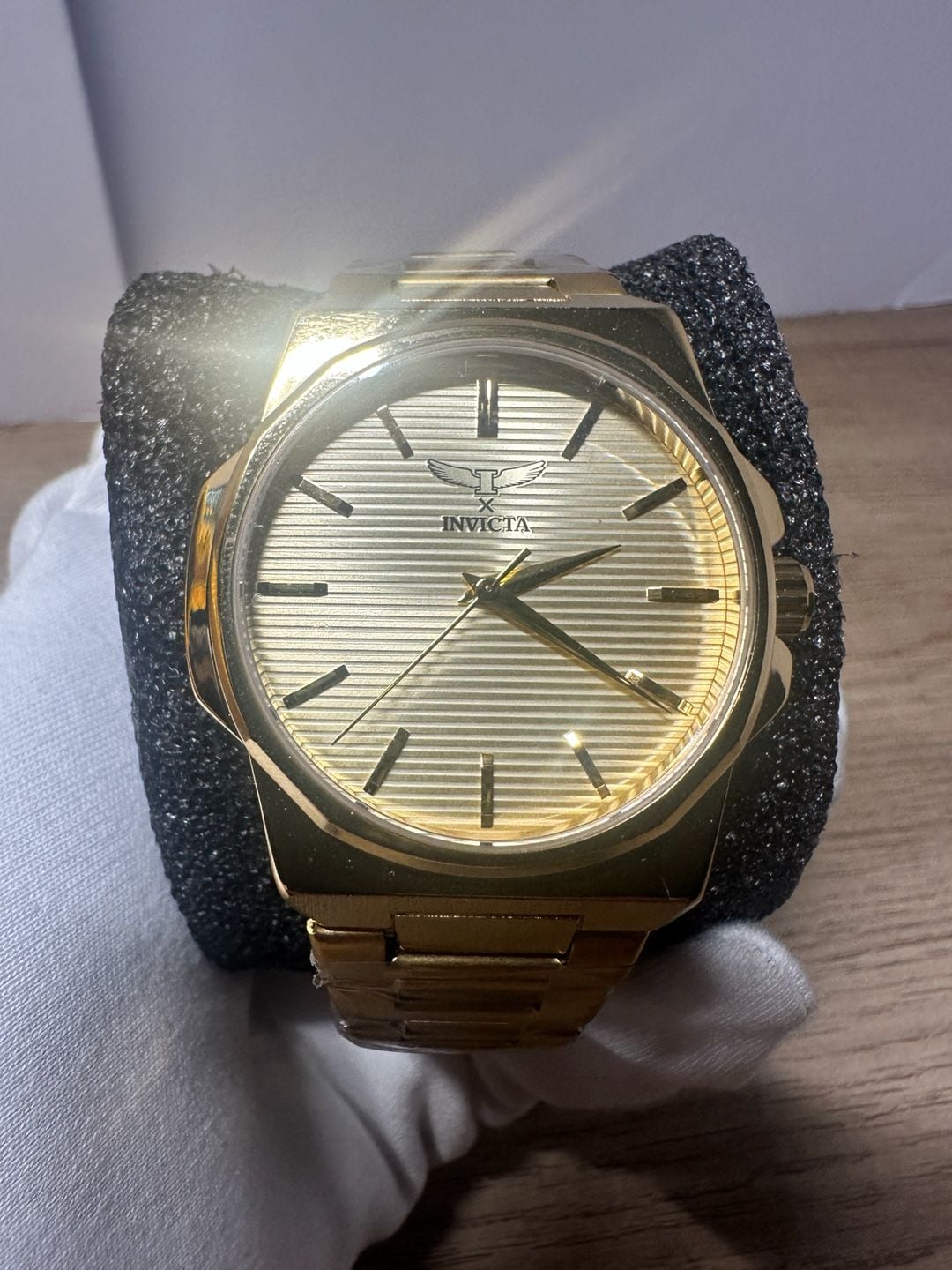 Invicta Gold Tone Quartz Watch 6
