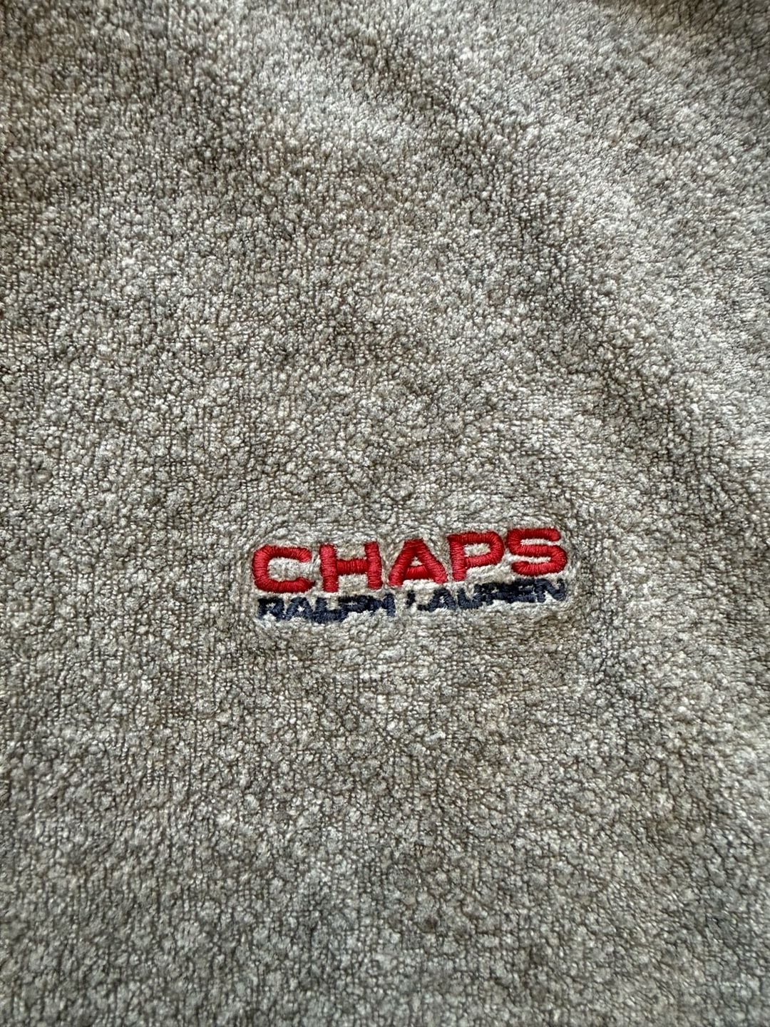 Vintage Chaps Ralph Lauren Sweatshirt Size L Gray Terry Cloth 4
