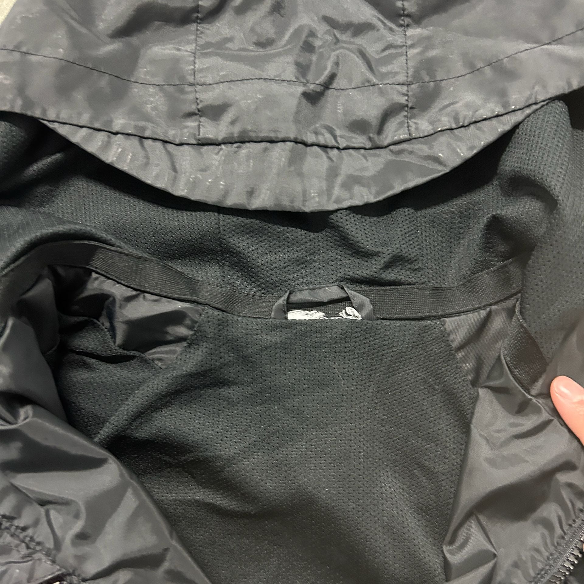 Nike Air Windbreaker Jacket Black Multi Abstract Women’s M 4