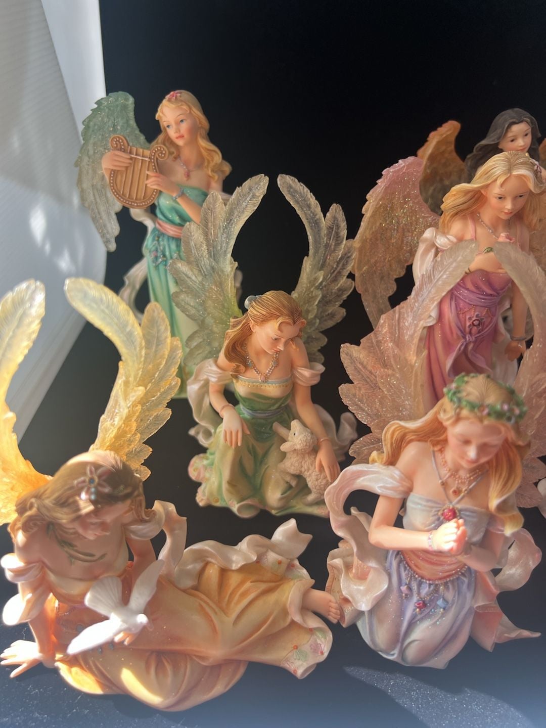 Munro Angels Around Us Figurine Collection Set of 8 Resin Angels 6