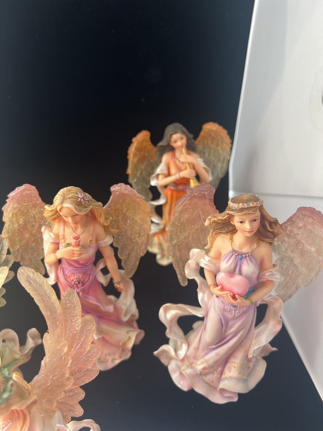 Munro Angels Around Us Figurine Collection Set of 8 Resin Angels 7