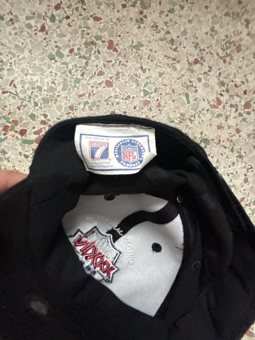 Logo 7 Super Bowl XXXIV Atlanta Georgia 2000 Hat Cap Black 5
