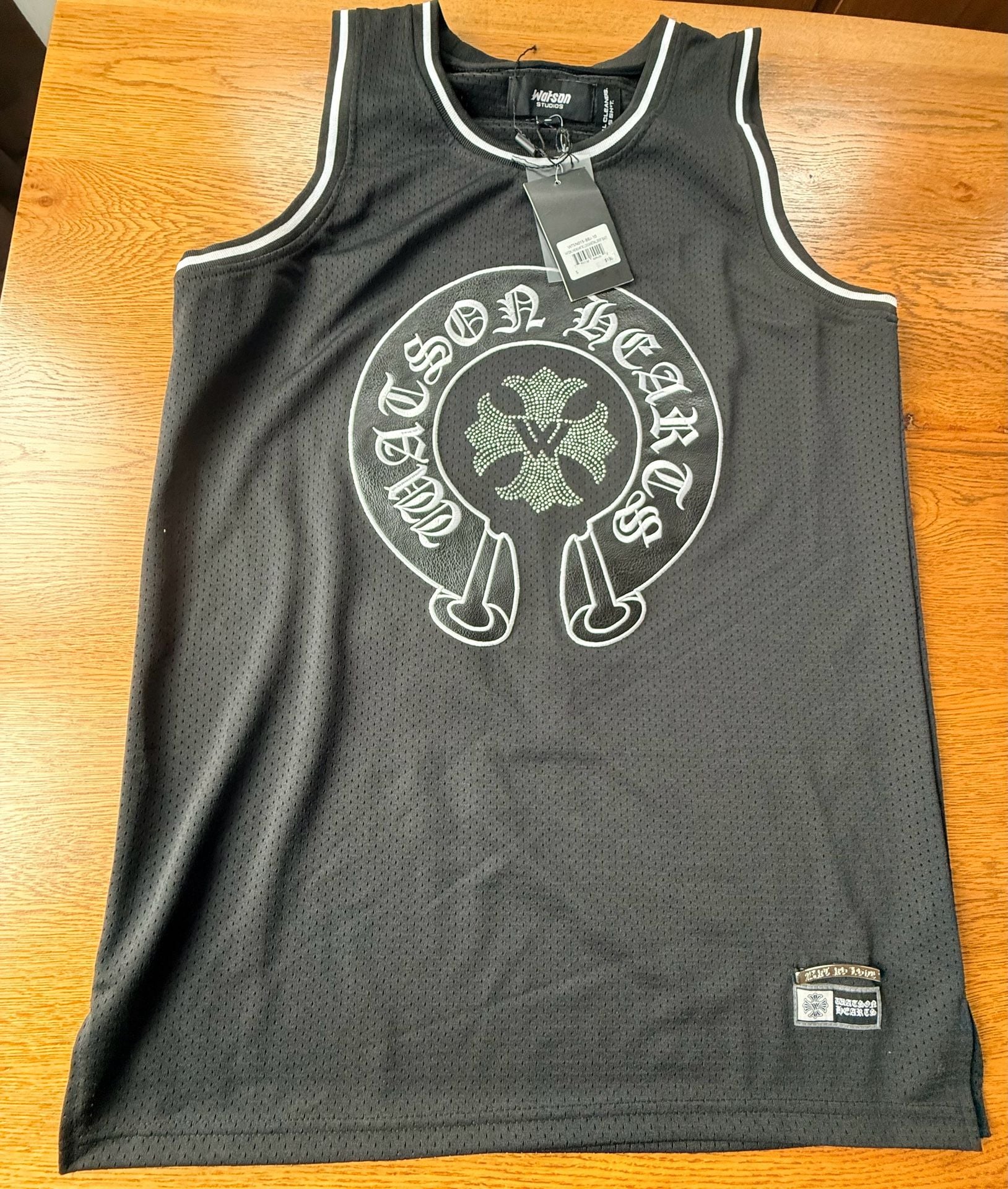 Watson Studios Ain't No Love Basketball Jersey Size S Black 2
