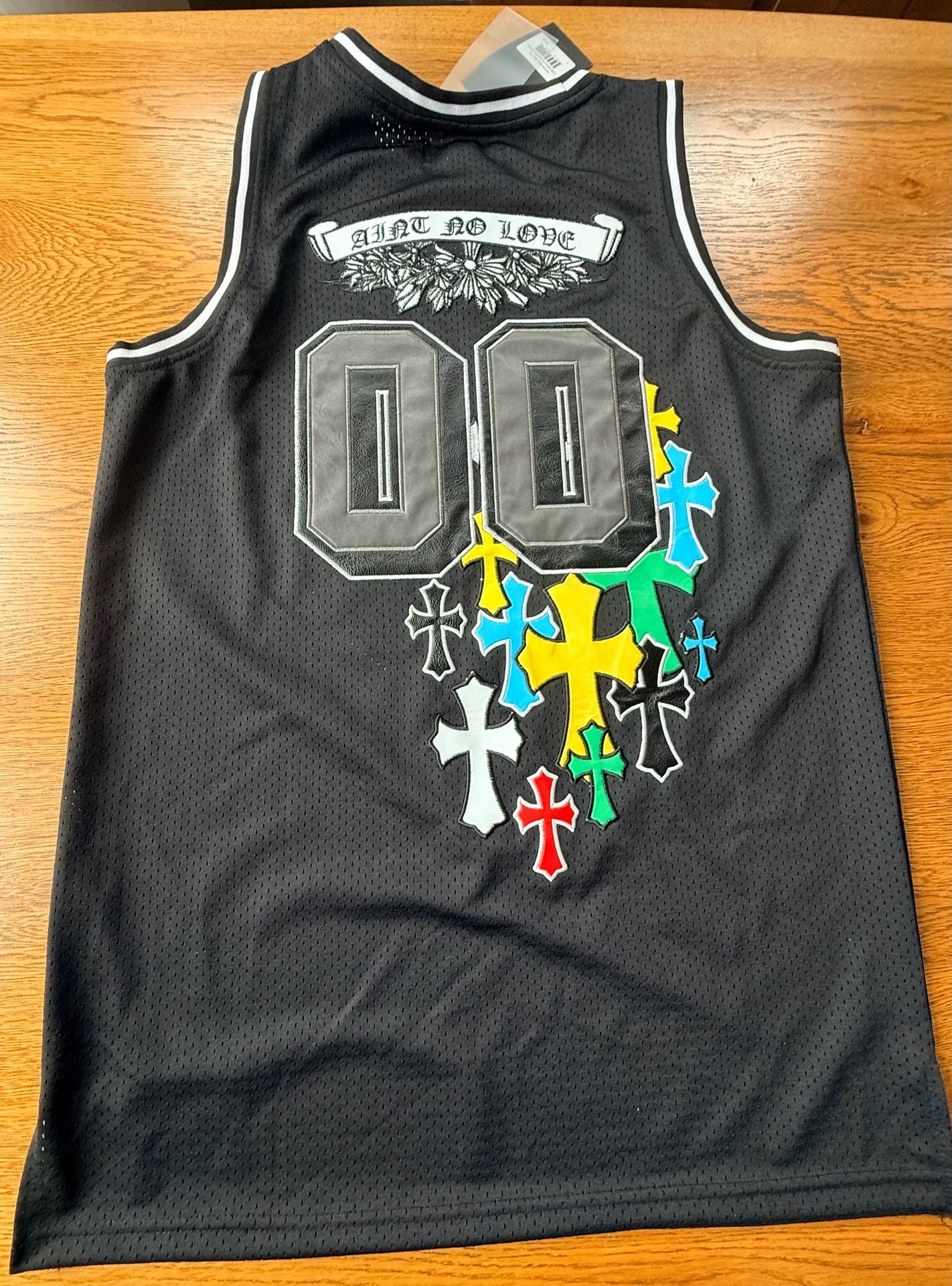 Watson Studios Ain't No Love Basketball Jersey Size S Black 3