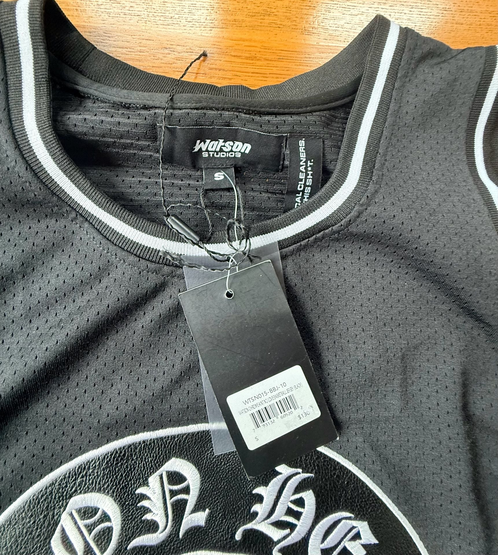 Watson Studios Ain't No Love Basketball Jersey Size S Black 5
