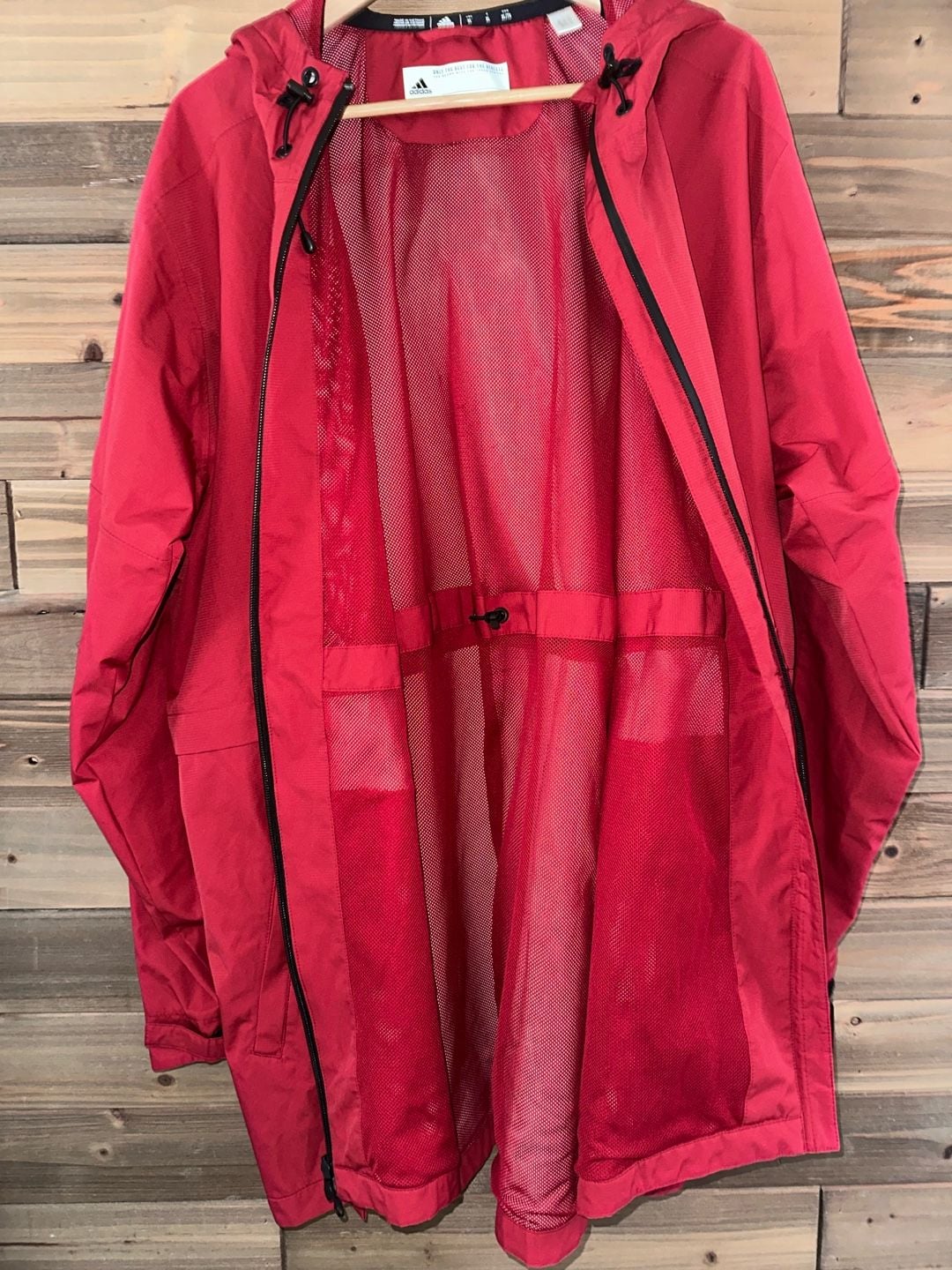 No.17 Adidas IUPUI Jaguars Full Zip Windbreaker Jacket Size XL Red 4