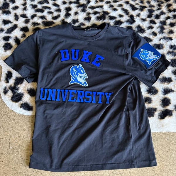 Pro Standard Duke University T-Shirt Size M Black Blue Devils