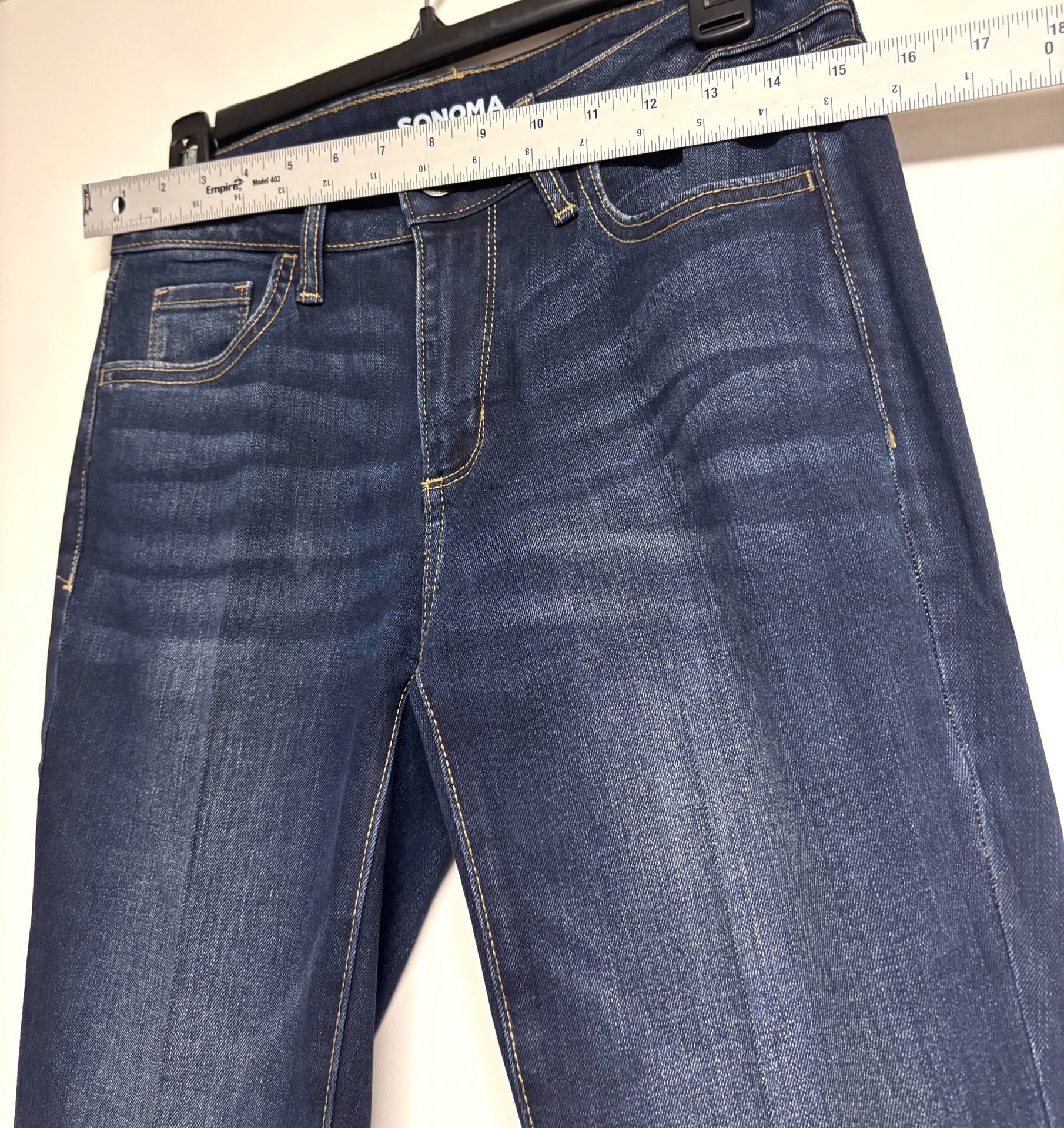 Sonoma Goods For Life Jeans Size 4 Dark Blue Bootcut 3