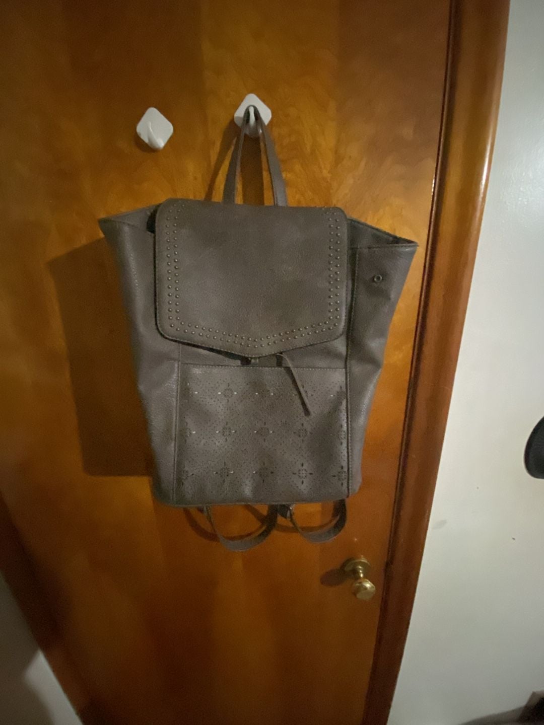 MKF Collection Elke Convertible Backpack Pewter 2