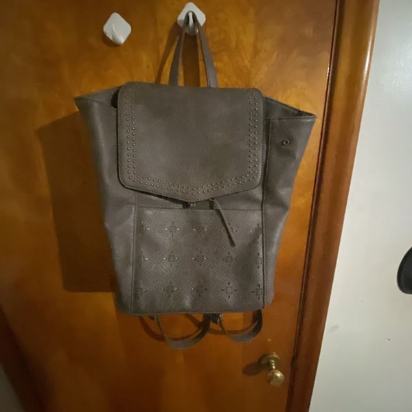 MKF Collection Elke Convertible Backpack Pewter