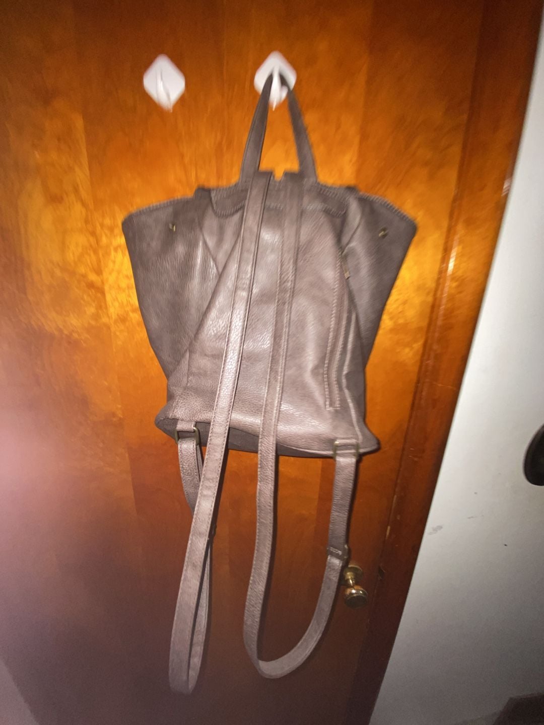 MKF Collection Elke Convertible Backpack Pewter 3