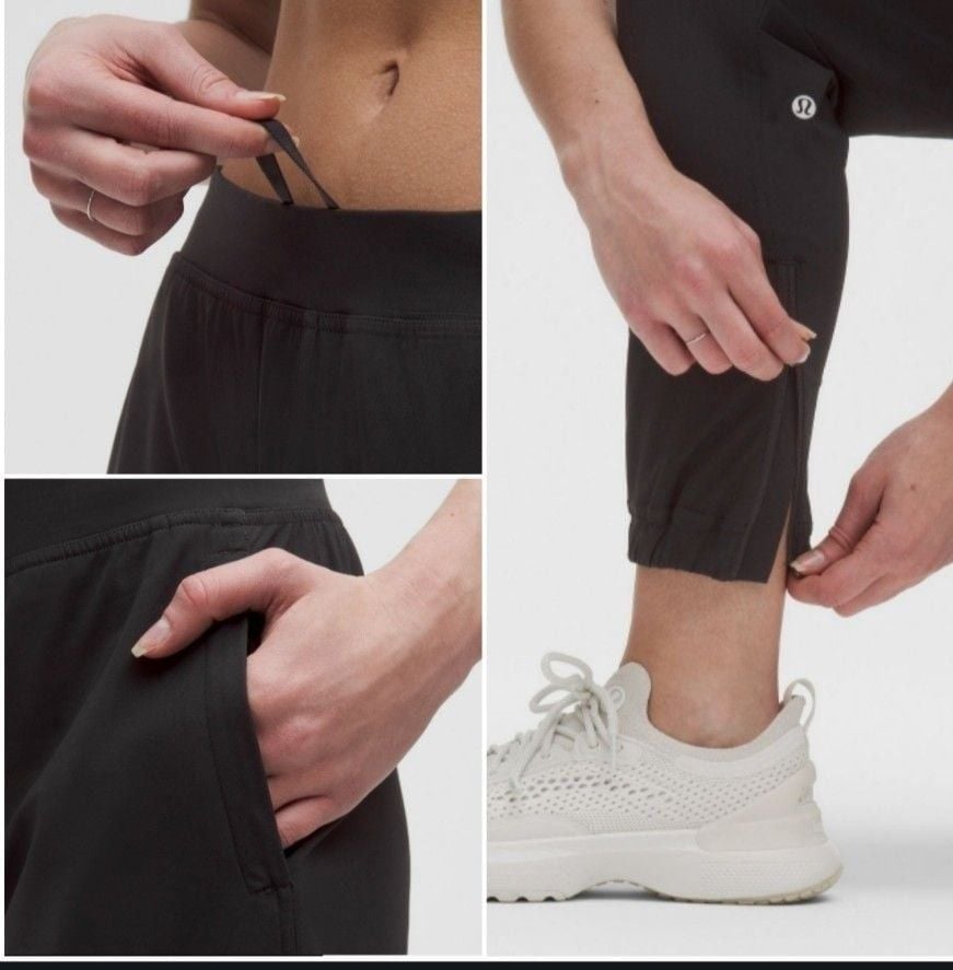 221 Lululemon Adapted State HR Jogger Regular Size 8 Black 5