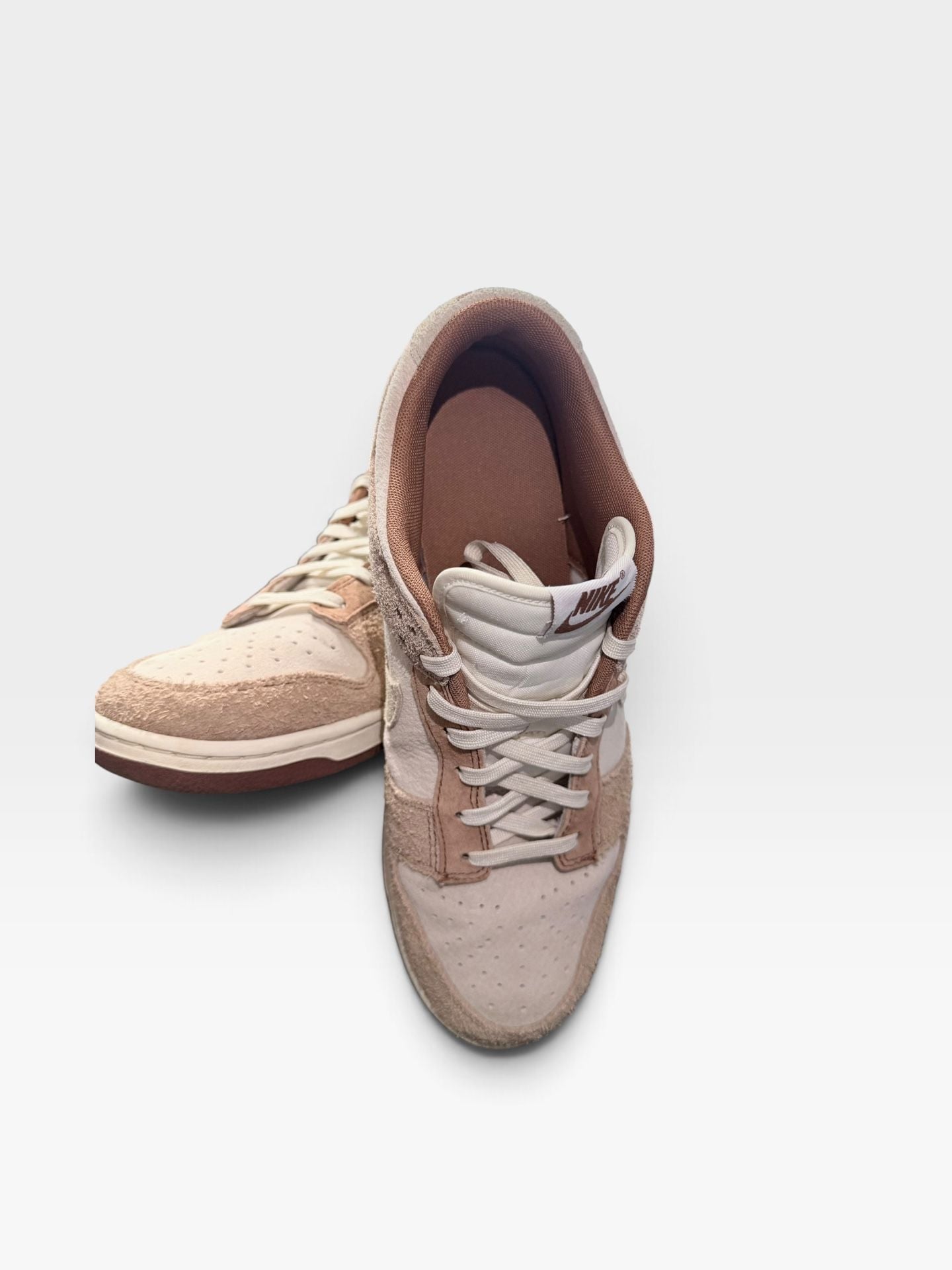 Nike Dunk Low Medium Curry Sail Fossil DC1390-100 Suede Sneakers - 12M 7
