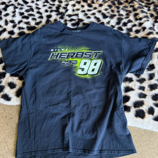 Stewart-Haas Racing Riley Herbst #98 T-Shirt Size XL Black NASCAR