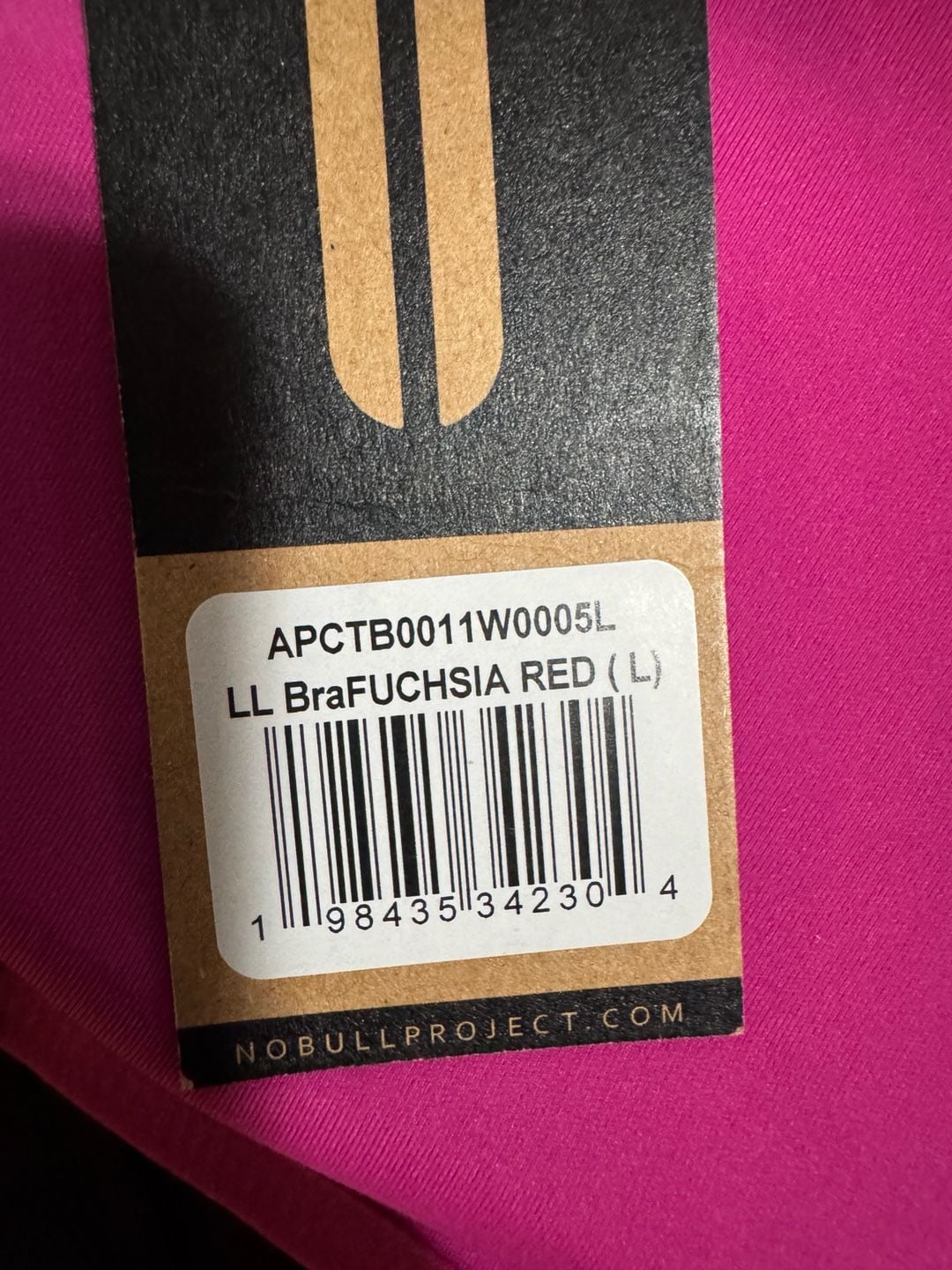 Nobull Ll Bra Size L Fuchsia Red 4