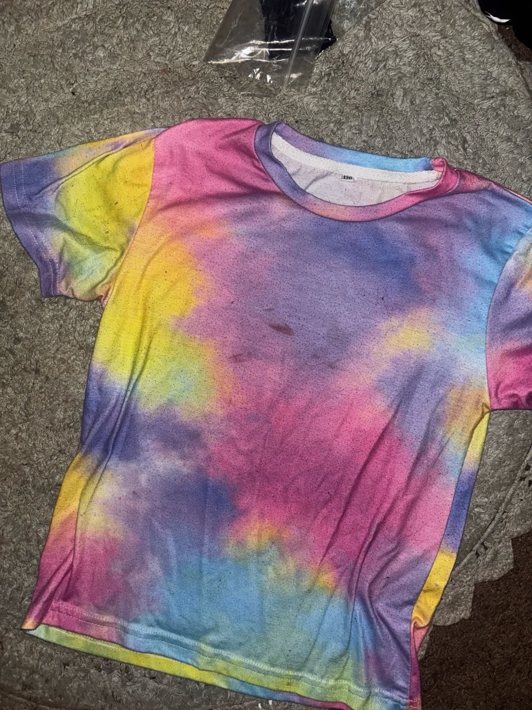 Unbranded Tie Dye Kids T-Shirt Size 130 Multicolor 2