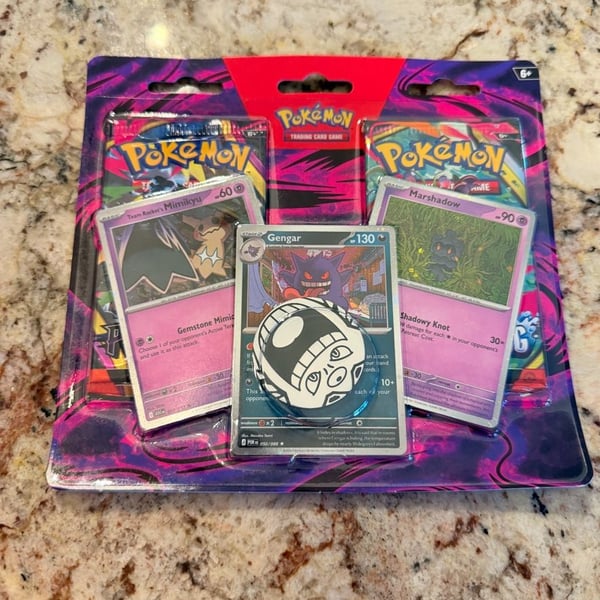 Pokemon TCG Gengar Blister Pack