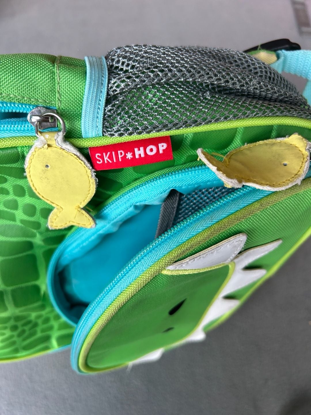 Skip Hop Zoo Little Kid Toddler Backpack Crocodile Green 8