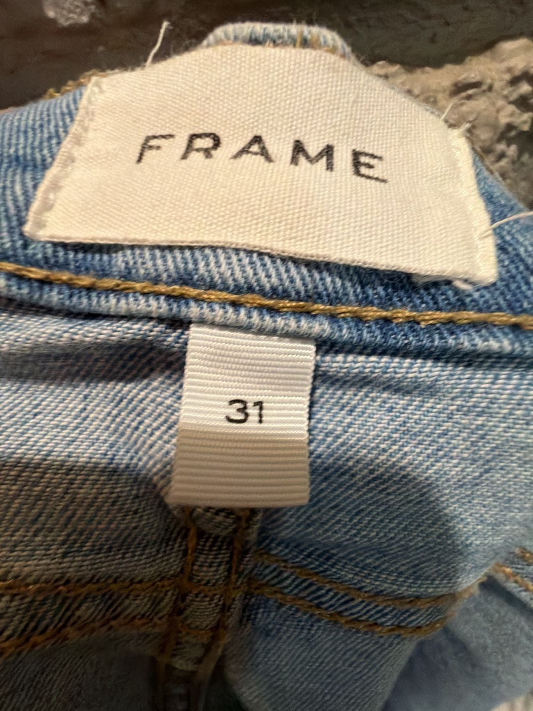 892 FRAME Le High Flare Size 31 Light Wash Denim Jeans 7