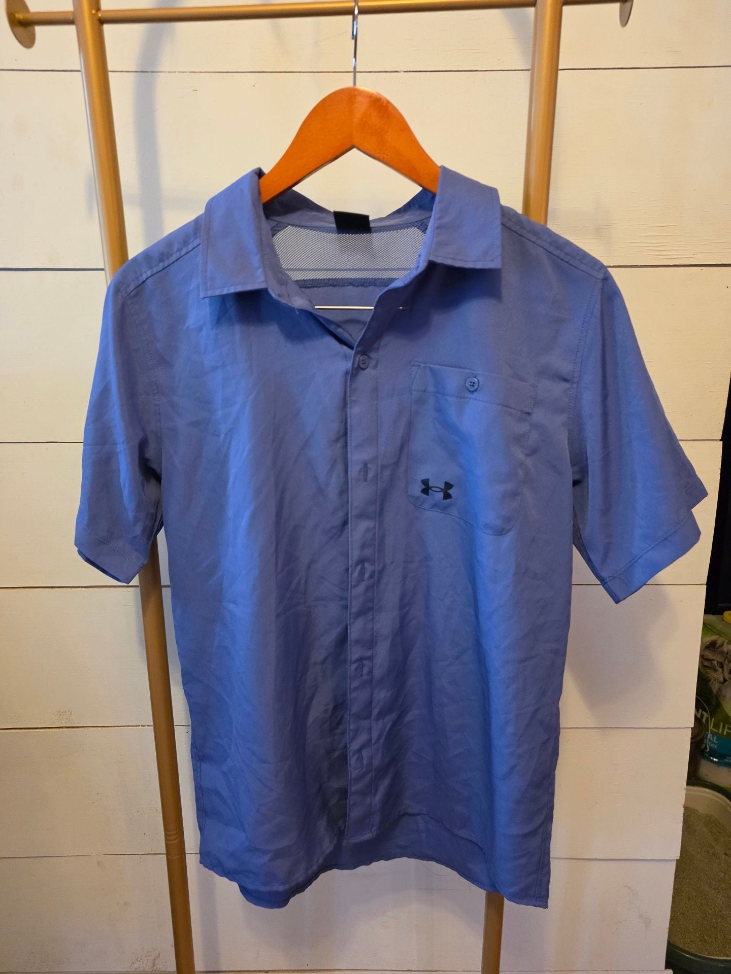 Under Armour Drift Tide 2.0 Short Sleeve Shirt Size YXL Blue Fishing 2