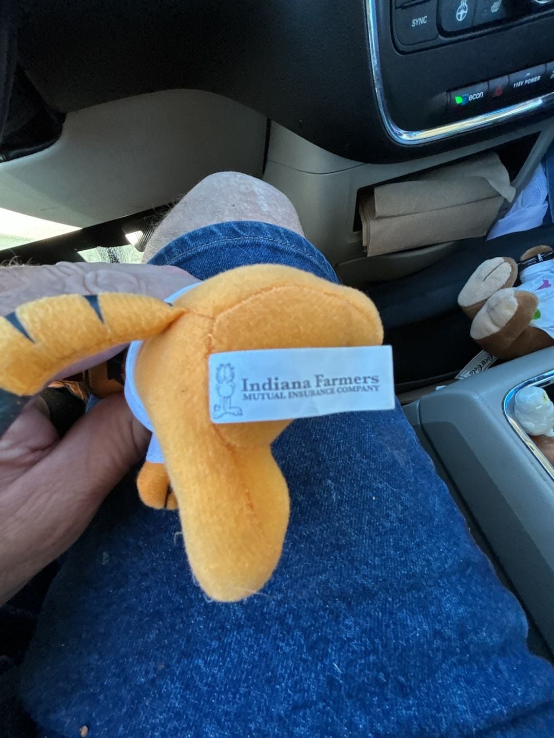 Garfield Plush Stuffed Animal Indiana Farmers Insurance 3