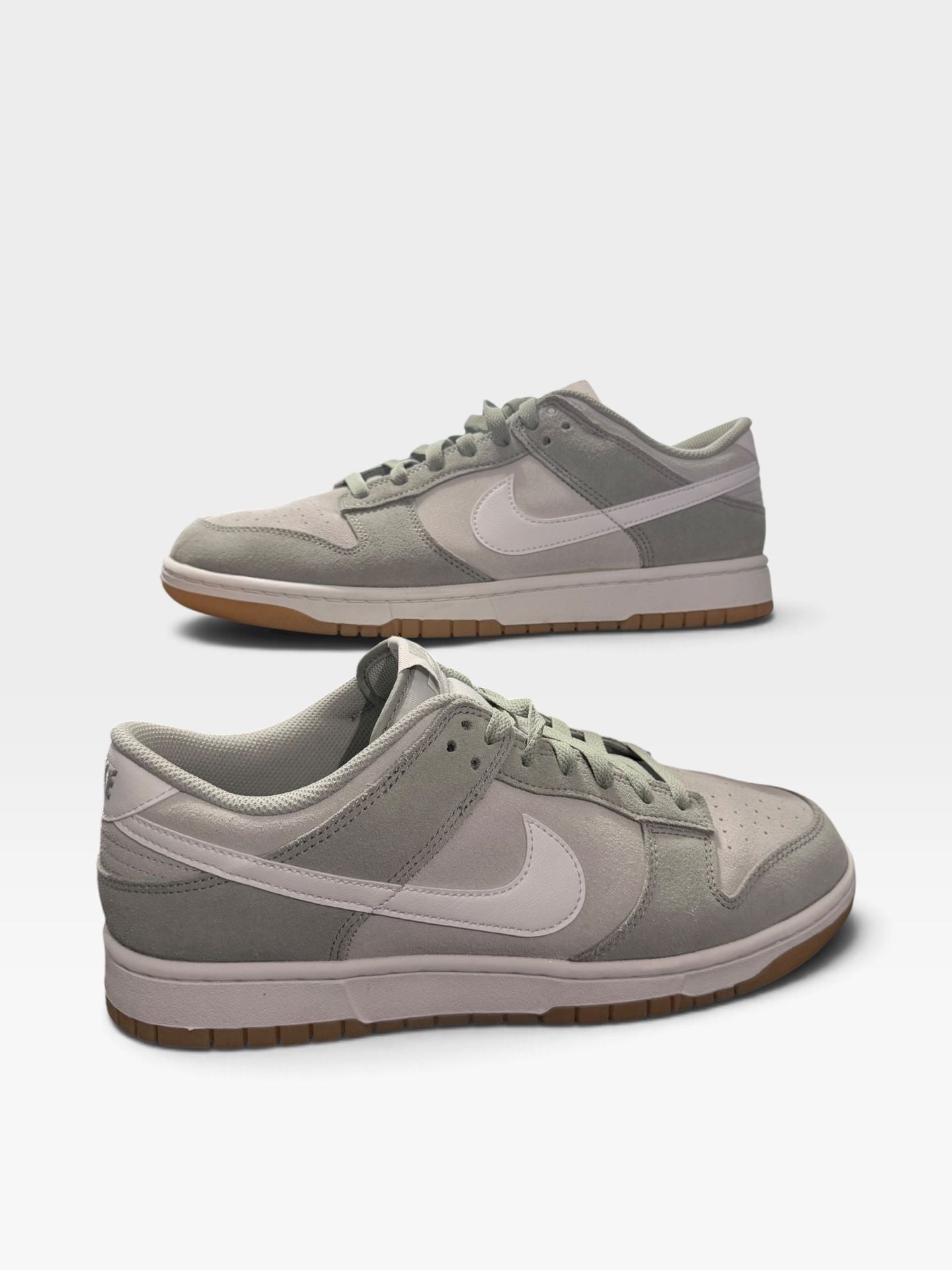 Nike Dunk Low Retro SE Light Silver Light Army Sail White Shoes - 12M 2