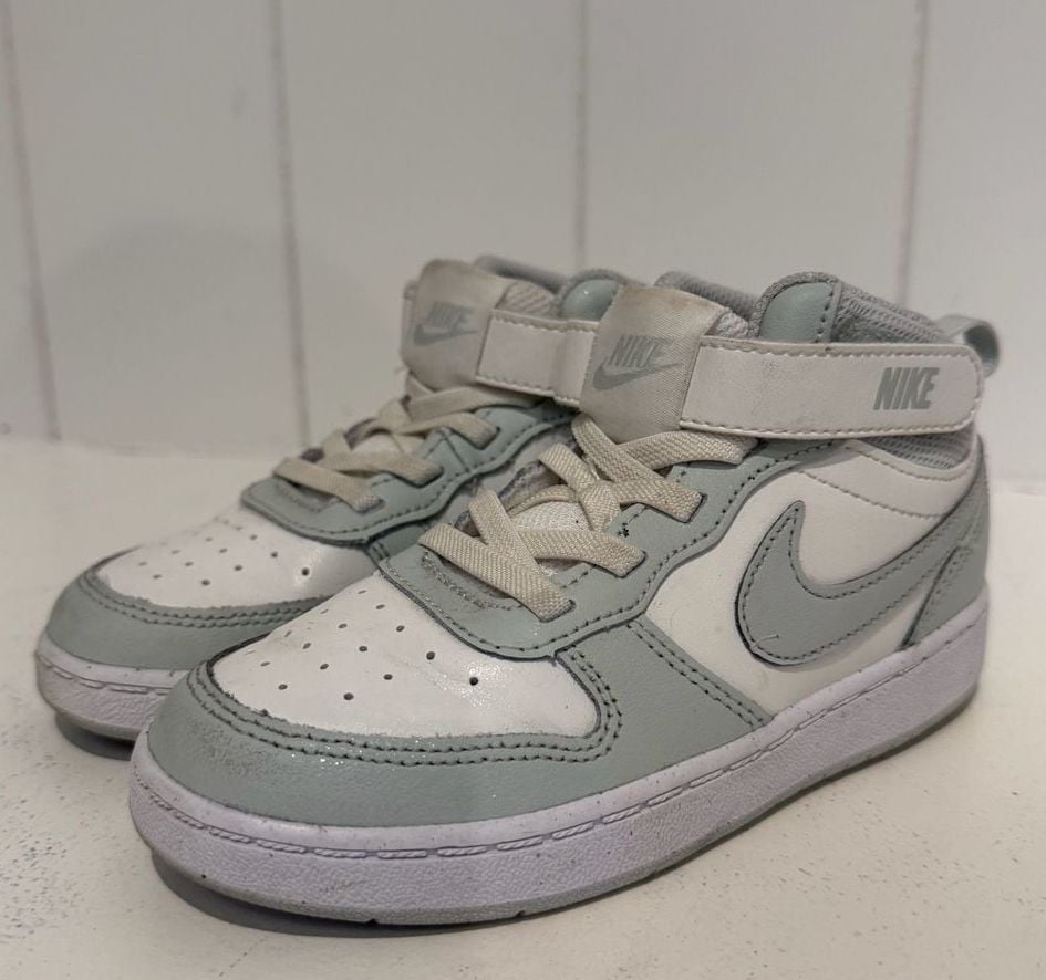 Nike Court Borough Mid 2 Size 10C White Sage Sneakers 2