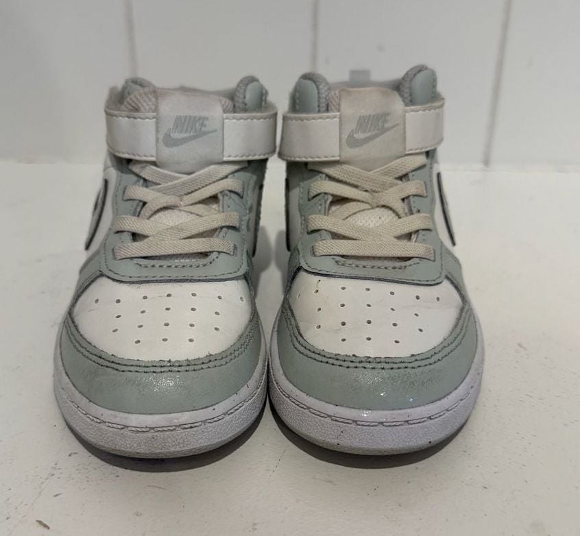 Nike Court Borough Mid 2 Size 10C White Sage Sneakers 3