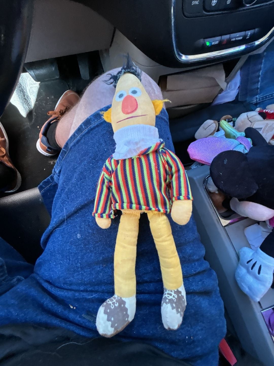 10" Vintage Knickerbocker Bert Plush Sesame 1