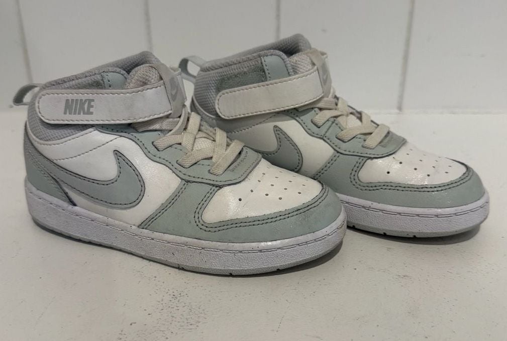 Nike Court Borough Mid 2 Size 10C White Sage Sneakers 4