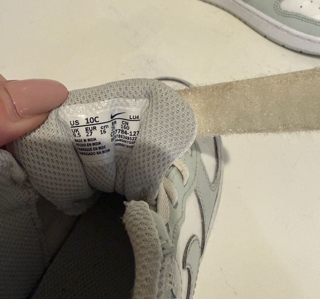 Nike Court Borough Mid 2 Size 10C White Sage Sneakers 6