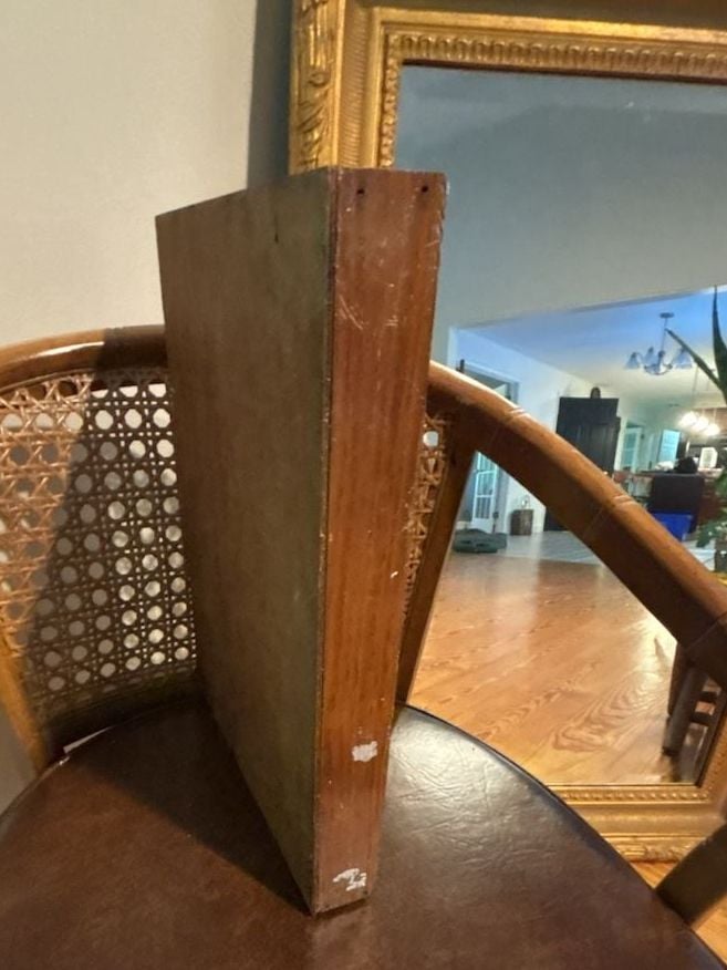 Vintage Wood Shadow Box Curio Shelf Display Cubby 7