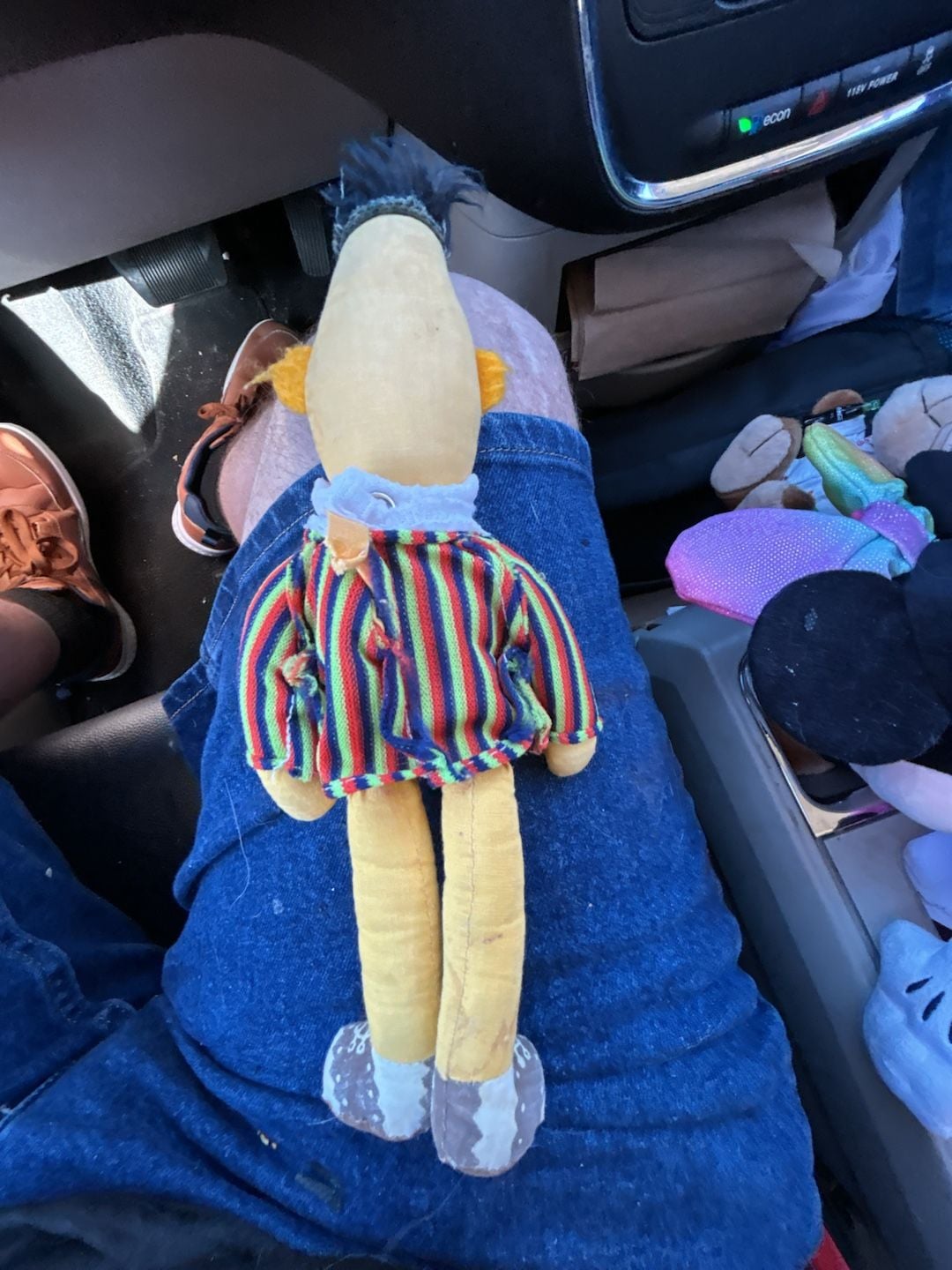 10" Vintage Knickerbocker Bert Plush Sesame 2