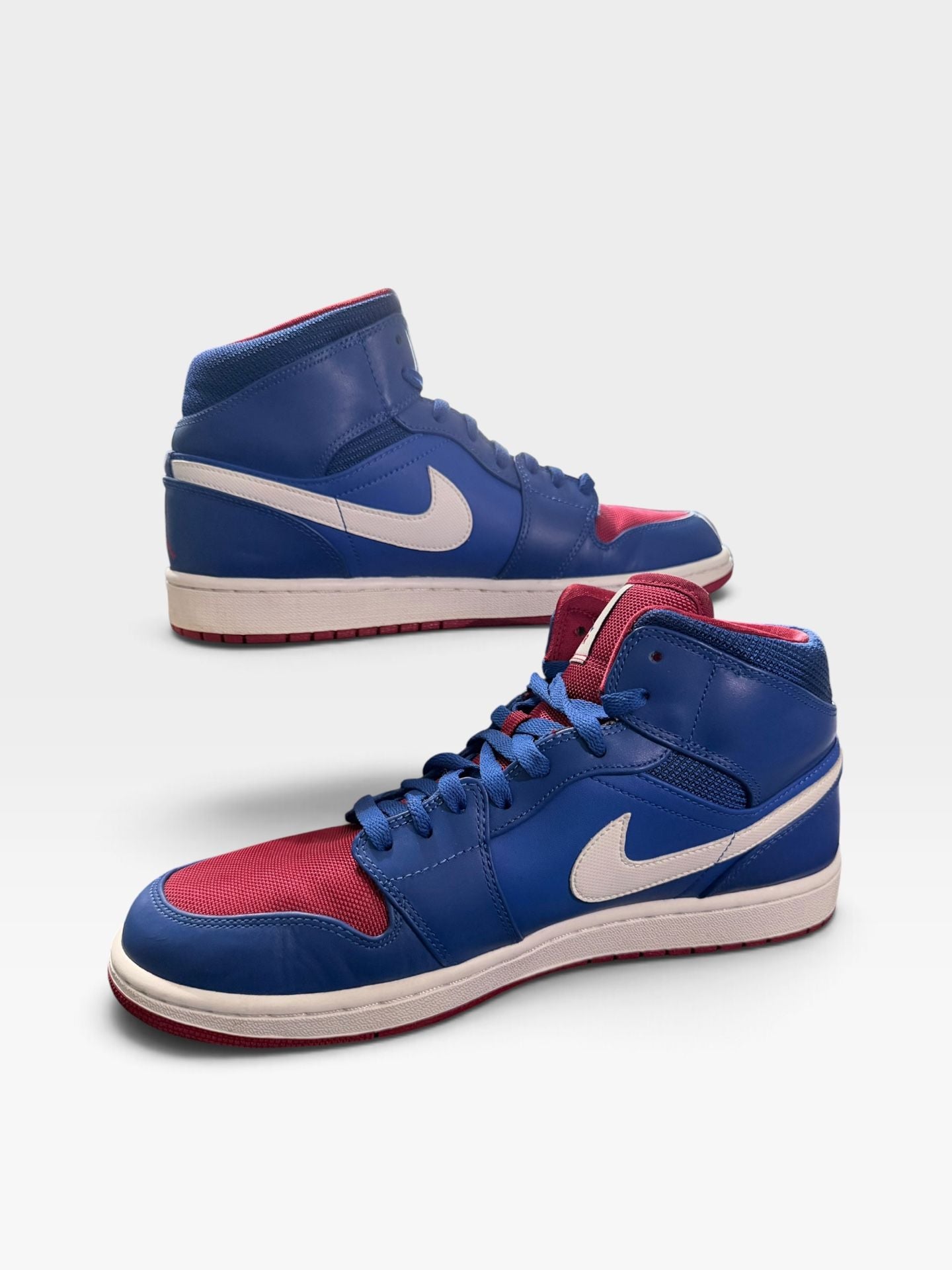 Nike Air Jordan 1 Mid Detroit Pistons (2012)Blue Red Sneakers - 11M 3