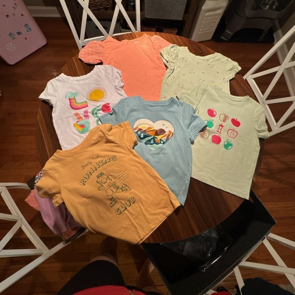 4T Carter's & Cat/Jack Graphic T-Shirt Lot of 6