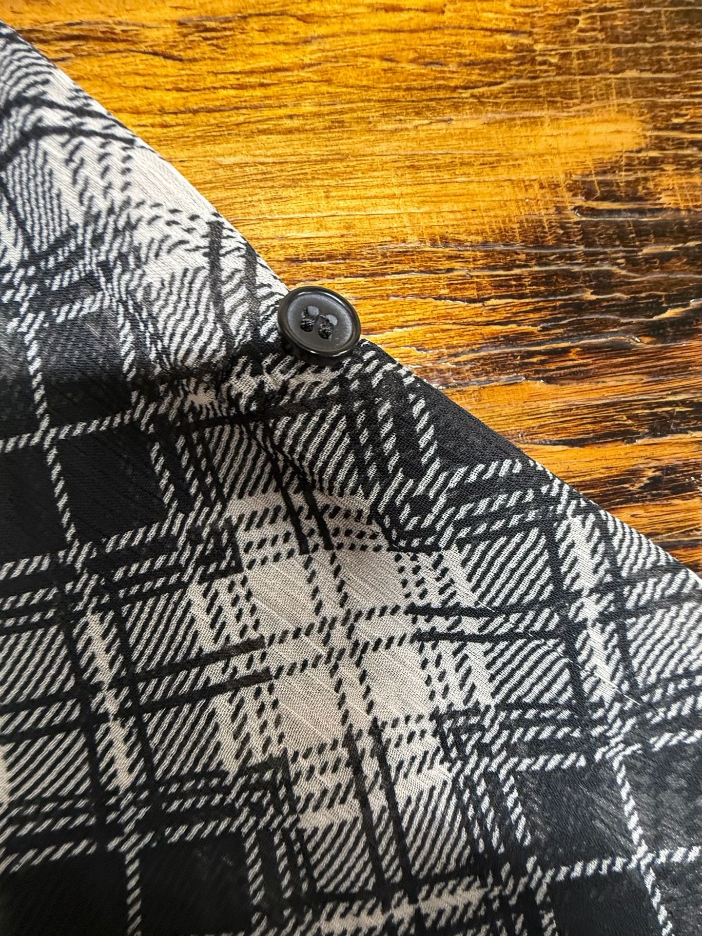 Band of Gypsies Plaid Button Down Shirt Size Y2K streetwear 4
