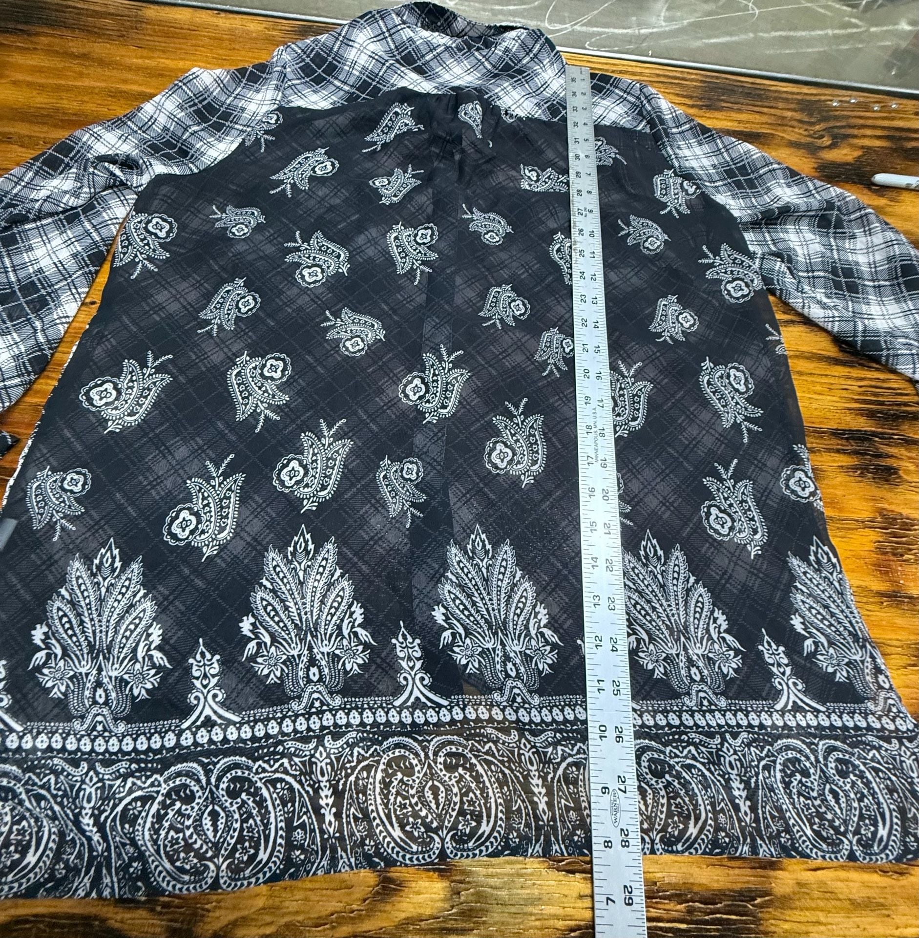 Band of Gypsies Plaid Button Down Shirt Size Y2K streetwear 6