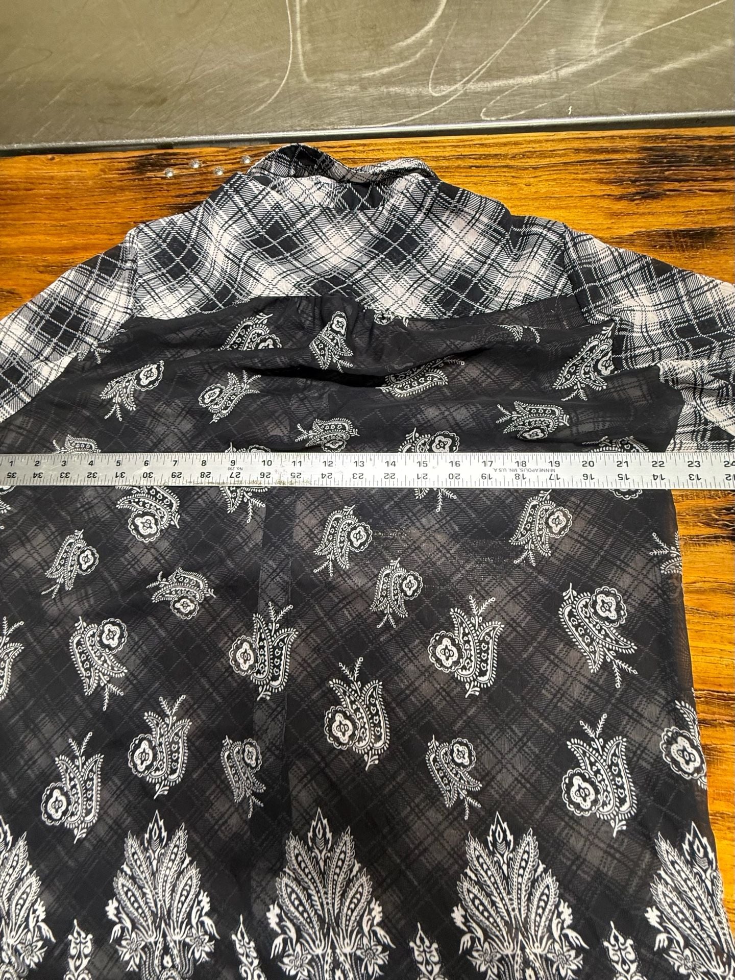 Band of Gypsies Plaid Button Down Shirt Size Y2K streetwear 7