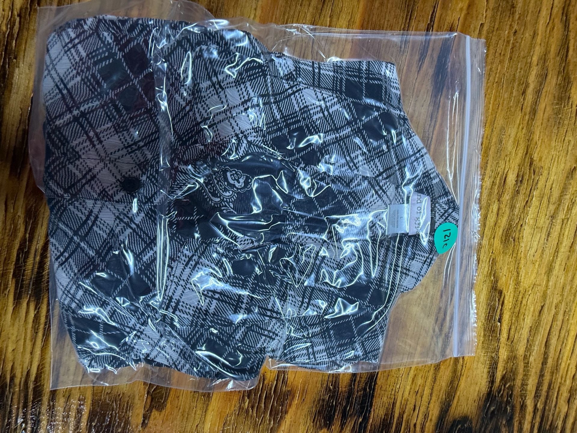 Band of Gypsies Plaid Button Down Shirt Size Y2K streetwear 8