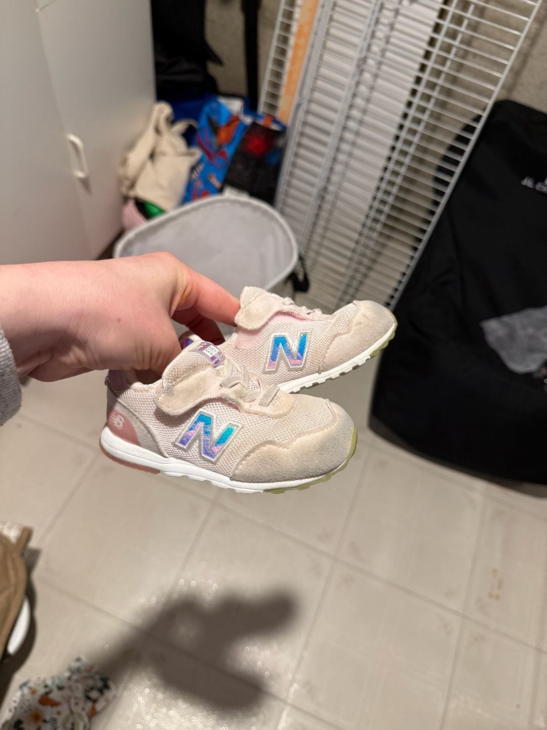 New Balance 515 Size 5 Pink Infant Velcro Sneakers 7