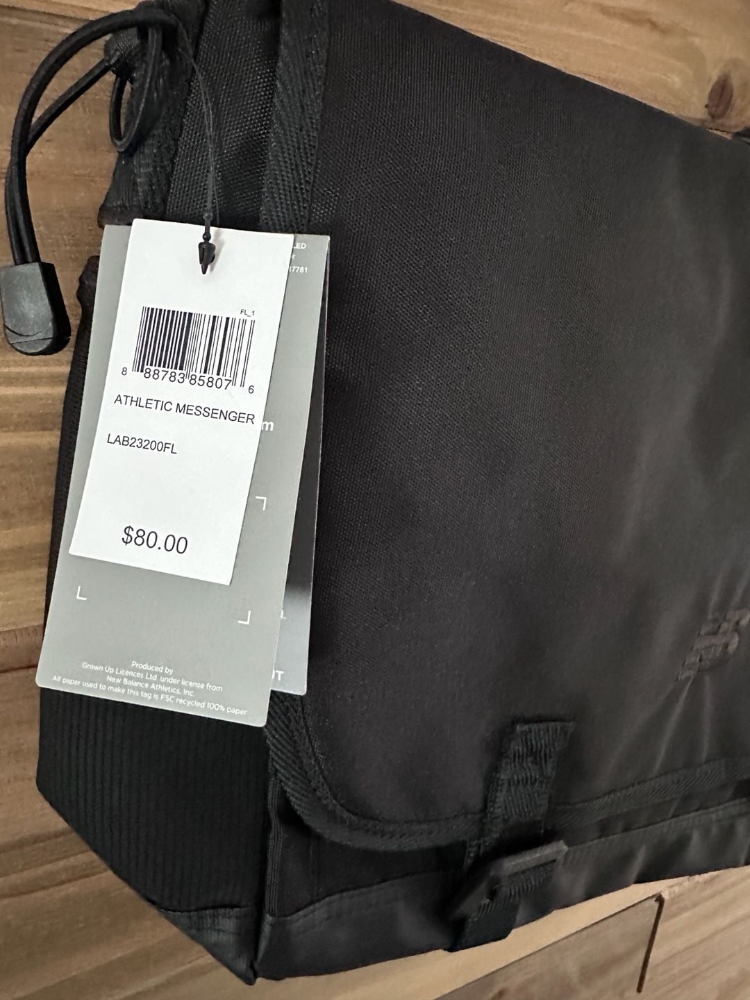 No.19 New Balance Athletics Messenger Bag Black LAB23200FL 3