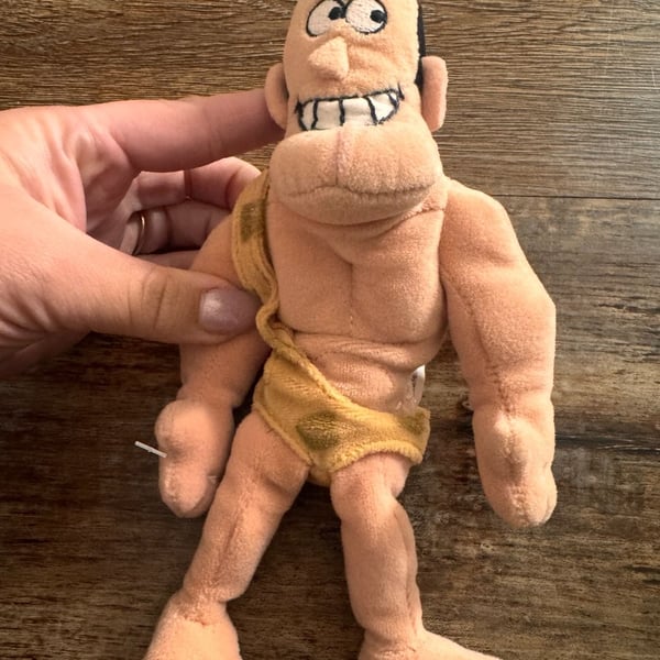 1997 Disney George Of The Jungle George 9 Inch Plush Bean Bag Doll