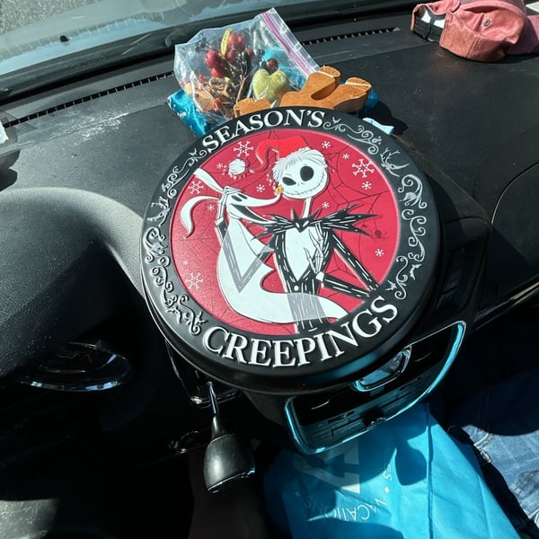 Disney The Nightmare Before Christmas Metal Hanging Sign Season's Creepings