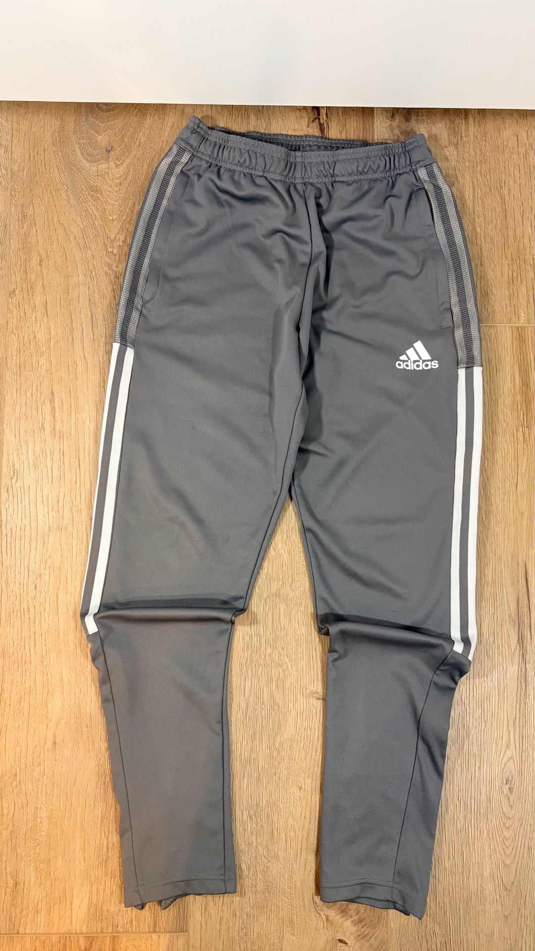 Adidas Tiro 21 Track Pants Size S Gray AEROREADY Zip Pockets 2