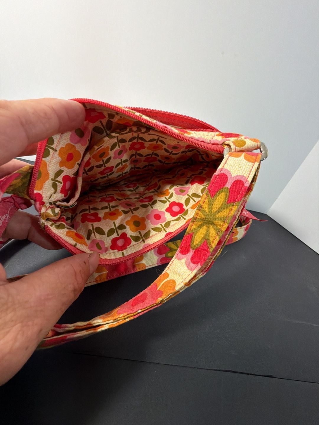 Vera Bradley Lizzy Folkloric Crossbody Bag Floral 7