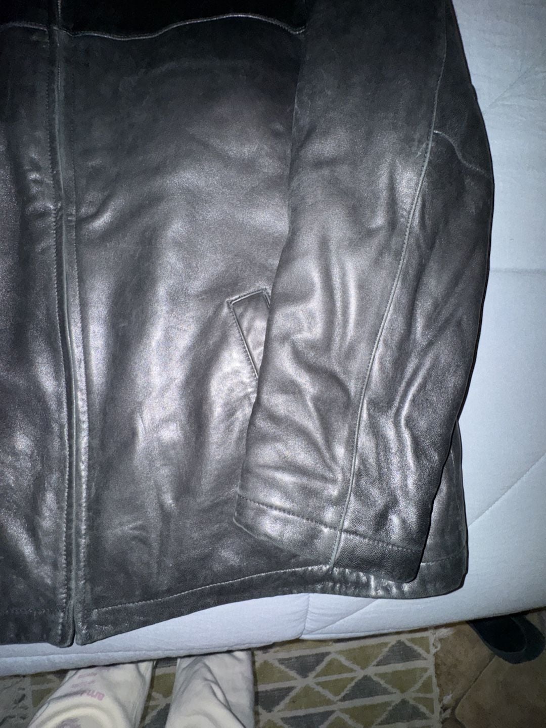 Apt. 9 Lambskin Leather Jacket Size XL Black 4