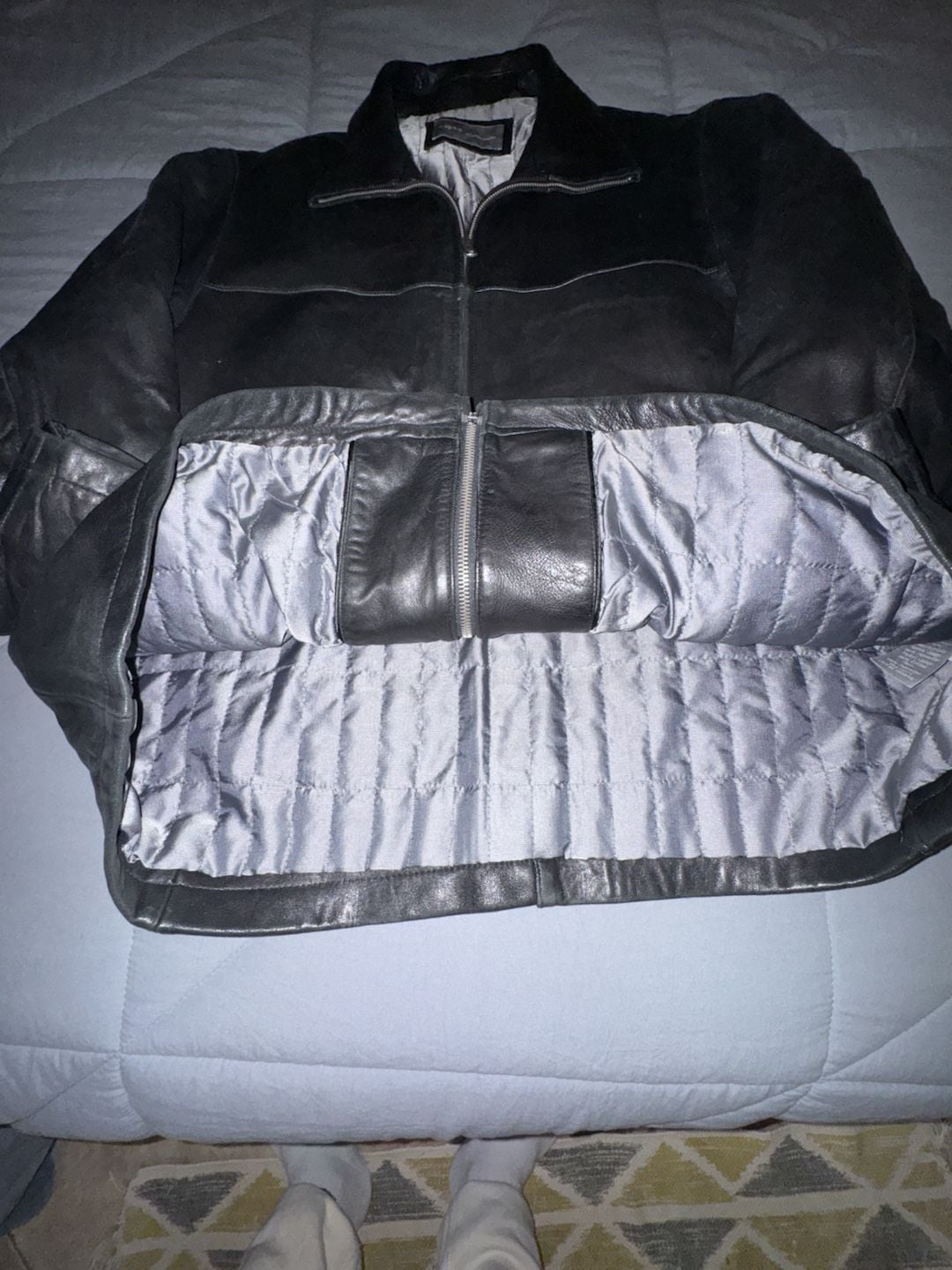 Apt. 9 Lambskin Leather Jacket Size XL Black 6