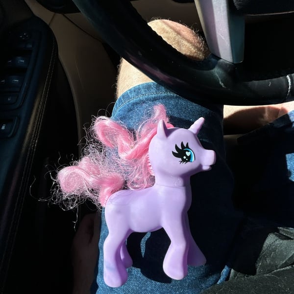 Hasbro My Little Pony Purple Unicorn Pink Hair Toy Figure