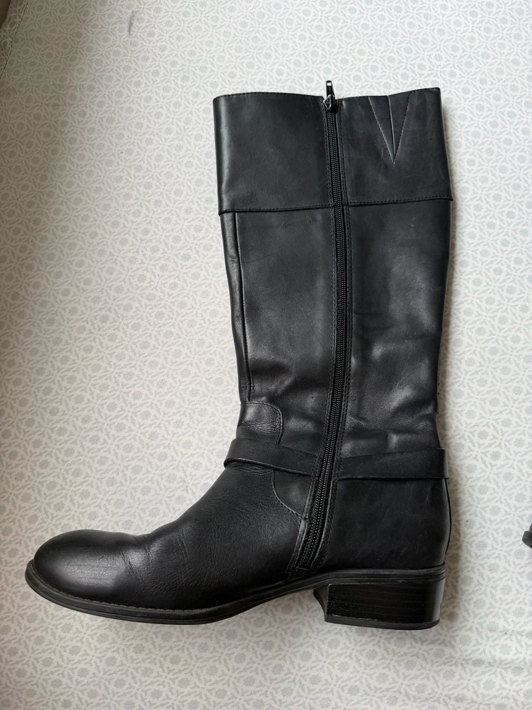 Lauren Ralph Lauren Mesa Black Leather Riding Boots 3