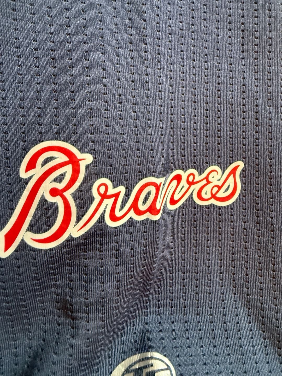 True Fan Atlanta Braves Baseball Jersey Small Blue MLB 6